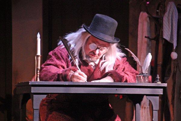 A Christmas Carol.  C. Conrad Cady plays Charles Dickens and Ebenezer Scrooge!