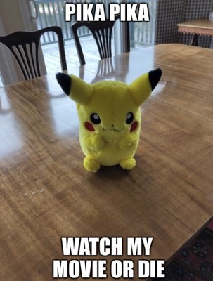 Pikachu's new movie detective pikachu plz watch for this little thingie