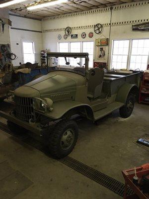 This 1941 Dodge will soon be on display at The Wright Museum in Wolfeboro, NH.