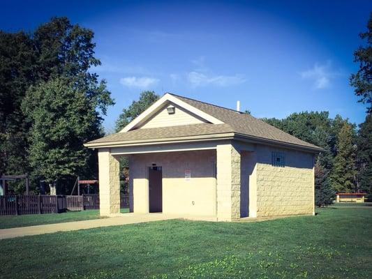 Restrooms next to Tiger Town