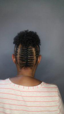 Natural hair  updo