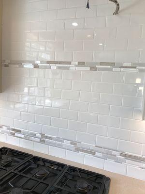 Subway back splash