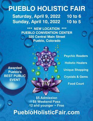 Join us for the next Pueblo Holistic Fair !!