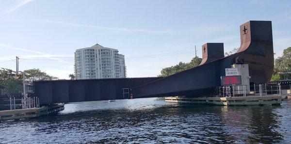 Bridge in Down Position as seen from the water