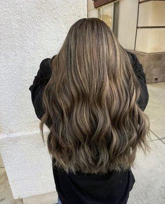 Beige balayage book with celeste for your next color service