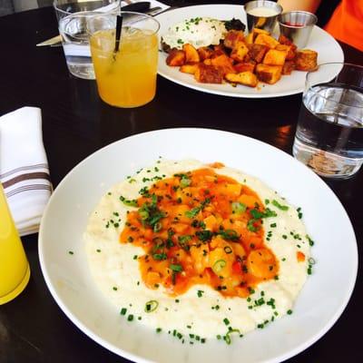 Nice Shrimp and Grits! Yummy