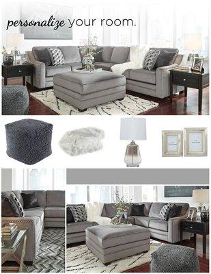 On Display in our showroom.  Only $1096 for sectional includes accent pillow.  Limited quantities !