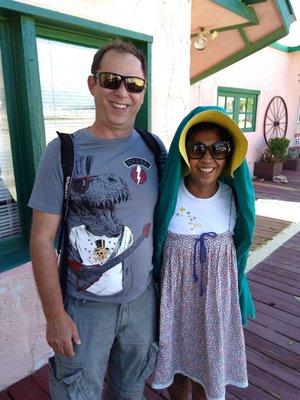 Guests/Tourists from France.  Great day Chloride Az. Arizona's Oldest Continuously Inhabitated Silver Mining Town. Authentic Old West Town !