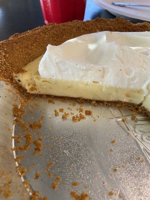 Key Lime Pie, short on filling.