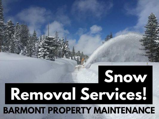 24 Hour Snow Removal & Ice Management Services!