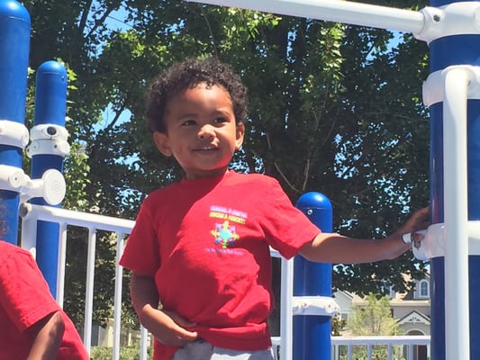 Carter, during one of H&G's summer field trips @ the park.