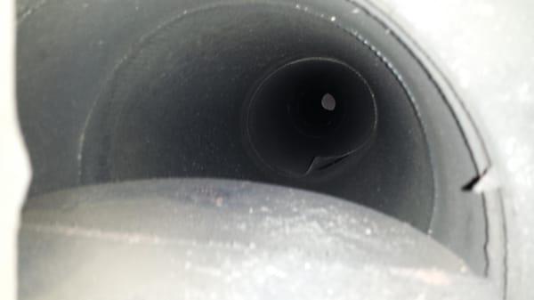 The metal flue was damaged during installation. No one ever caught the problem. Heat,flame or sparks can escape through the g...