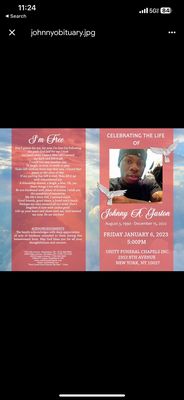 My brother Johnny Gaston was murdered Dec*15*22 and the Obituary came out great!!