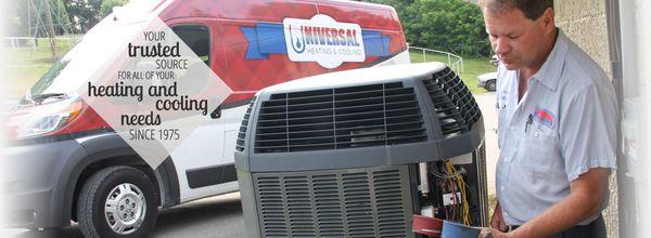 At Universal Heating & Cooling, our expert HVAC technicians know what it takes to get your temperature needs under control.