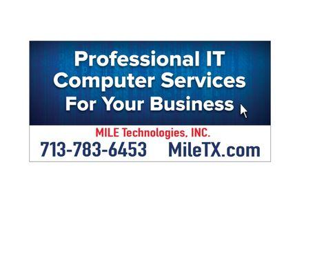 Professional Computer Repair Services Finally!
 MILE Technologies, Inc. 
 Westchase District
 2825 Wilcrest Dr. #670 
 Houston, TX 77042