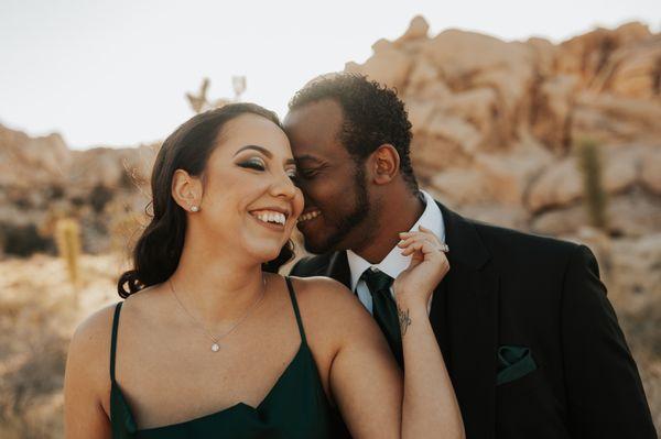 Couples session in Joshua tree national park