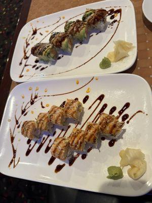 Top: Tiger roll Bottom: Spicy Girl