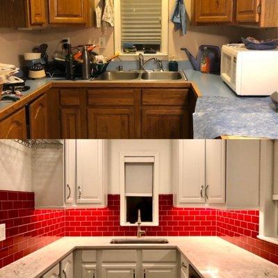 Beautiful before & after kitchen transformation