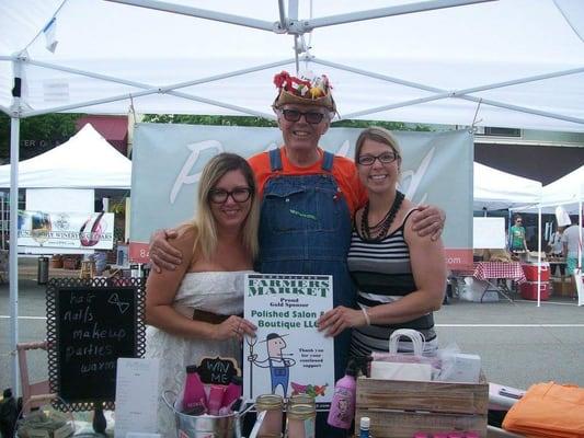 Our new farmer friend at the market!