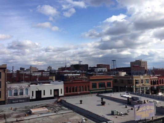 Downtown Springfield from the top of a parking garage