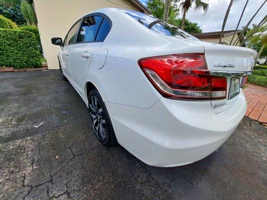 Clay and Seal Package on Honda Civic.