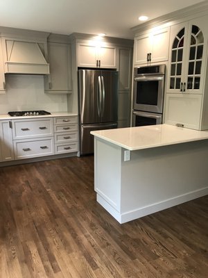 New kitchen with flooring - could not be happier!!