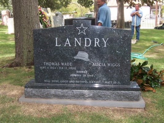 One of our monuments in the Texas State Cemetery