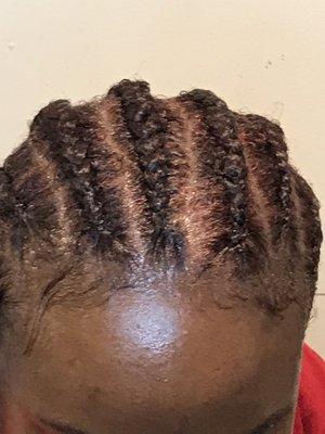 Beautiful cornrows feed in