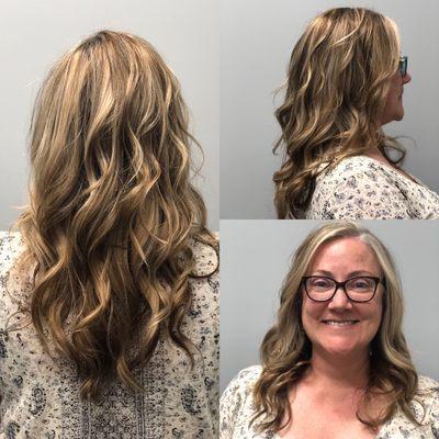 Highlights and lowlights to blend with her natural color