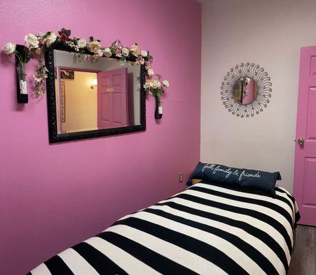 Lash and facial private room