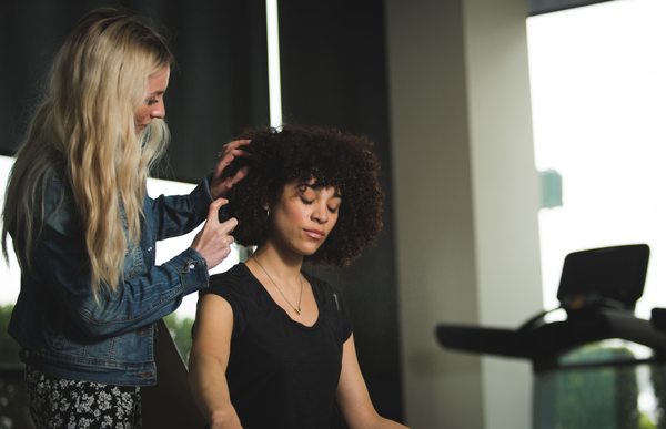 Hair and makeup for a lifestyle shoot for Ladder.