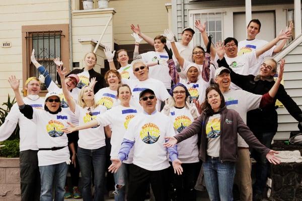 A group of smiling faces, plus a smilin' mayor!