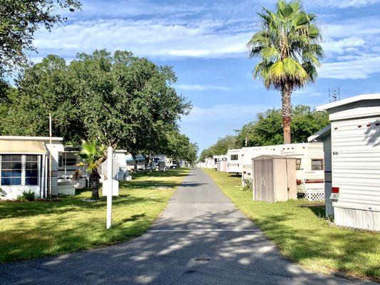 One of the streets in the resort