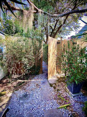 Entrance to creole apartment