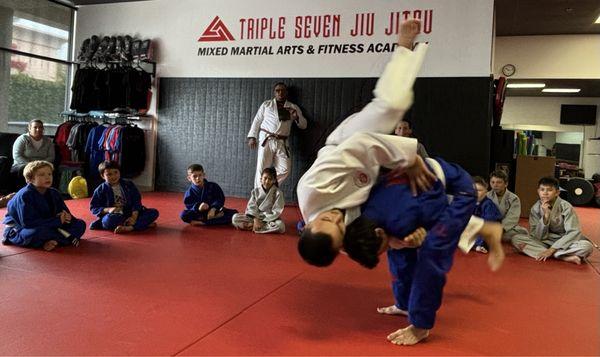 Kids Judo for Jiu Jitsu Seminar at Triple Seven Jiu Jitsu! Build Confidence & Strength.