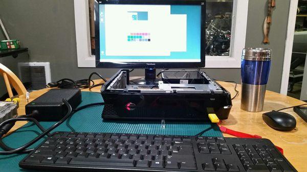 Resurrected an old Alienware PC from being a box of random parts