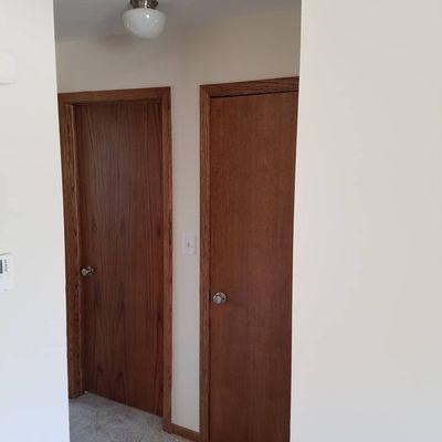 Interior Door Installation, stain and varnish