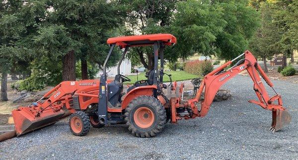 Our Kubota that Kurt worked on.