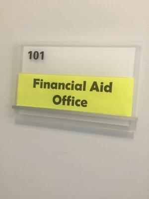 Financial Aid Rm 101