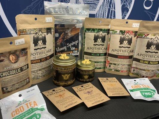 Cbd teas, coffee, sodas, sparkling water, and more!