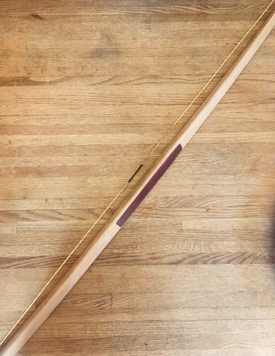 English Longbow with Purple Heart handle.