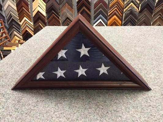 Small flag frame