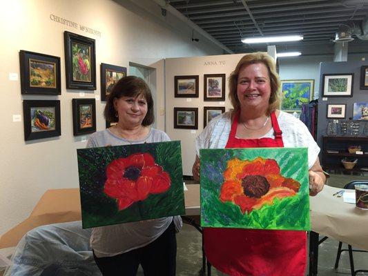 Take a painting class or plan an Art Party