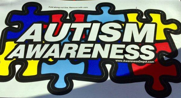 Stopped by to pick up a Autism Awareness magnet for our truck. Only $5.00, which is a great price!