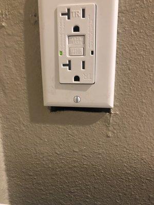 Bathroom outlet