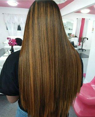 Balayage en Austin, TX color:  #Cobrizo   Mechas, Rayitos y Tintes con Keratin gratis!