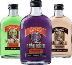 Bootlegger flavored drink comes in apple grape peach 200ml.