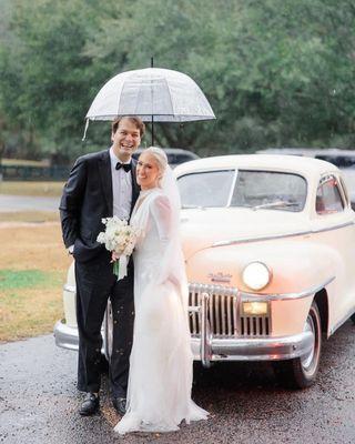 Rainy wedding