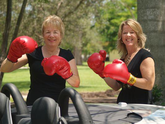 Judy Kilburn, President and Karla Cooper, Vice President of American Chariots Auto Brokers.