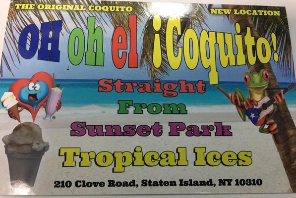 Enjoy Helado de Coco all the time at 210 Clove Road SI NY 10310